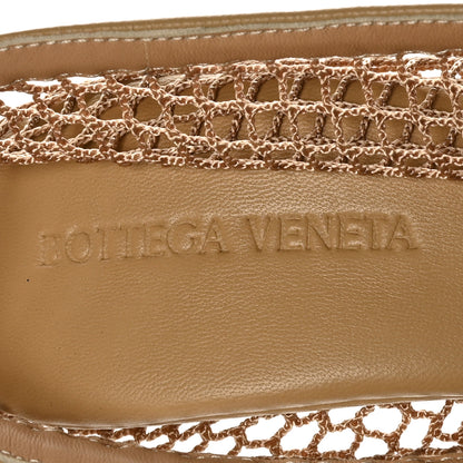 Bottega Veneta Mesh Nappa Chunky Chain Sandals 37 Beige Pony 6 of 7