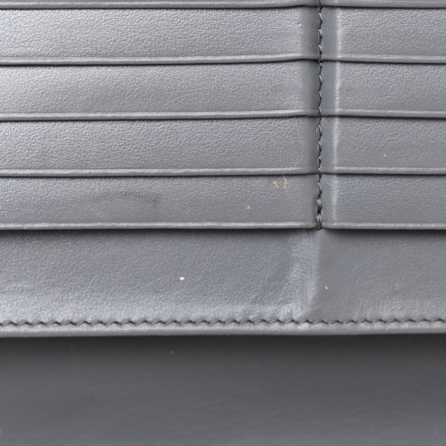 Celine Grained Calfskin Large Multifunction Strap Wallet Grey 9 of 14