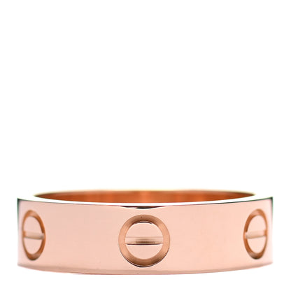 Cartier 18K Pink Gold 5.5mm LOVE Ring 56 7.75 3 of 5