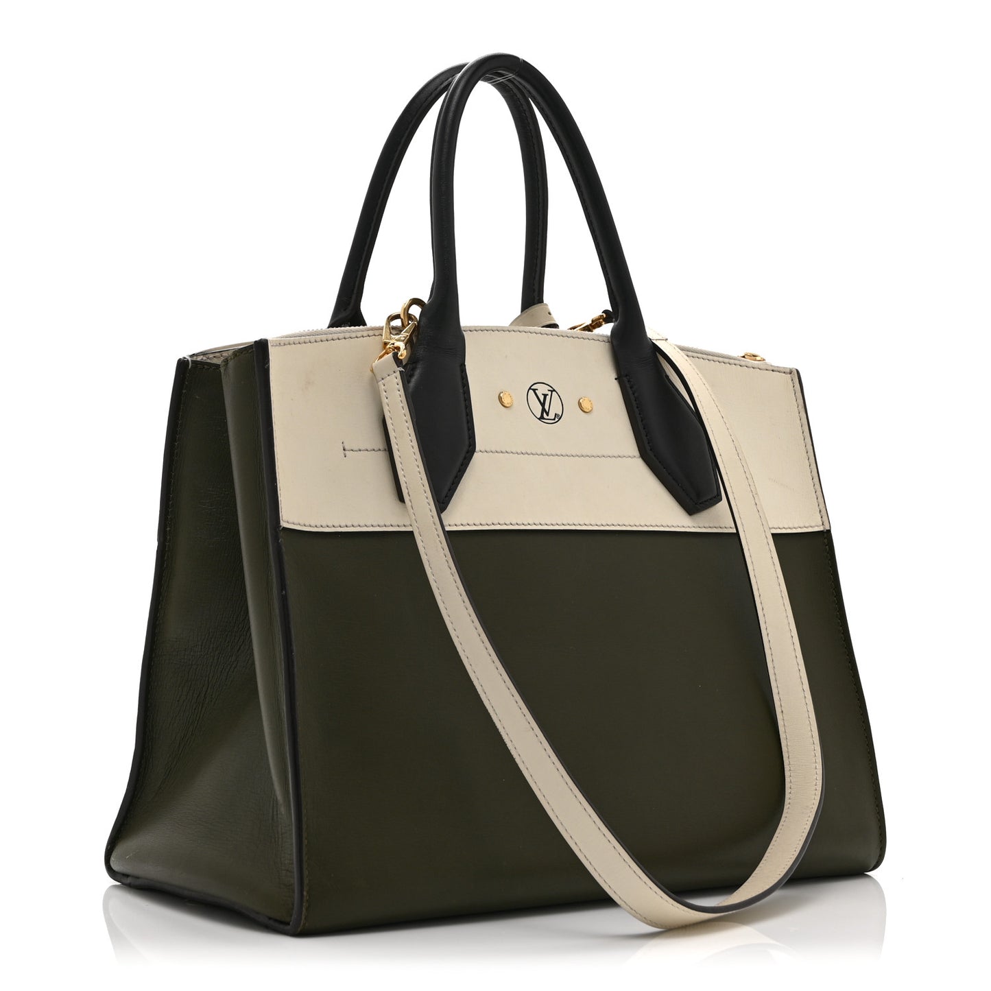 Taurillon City Steamer MM Kaki Creme Black