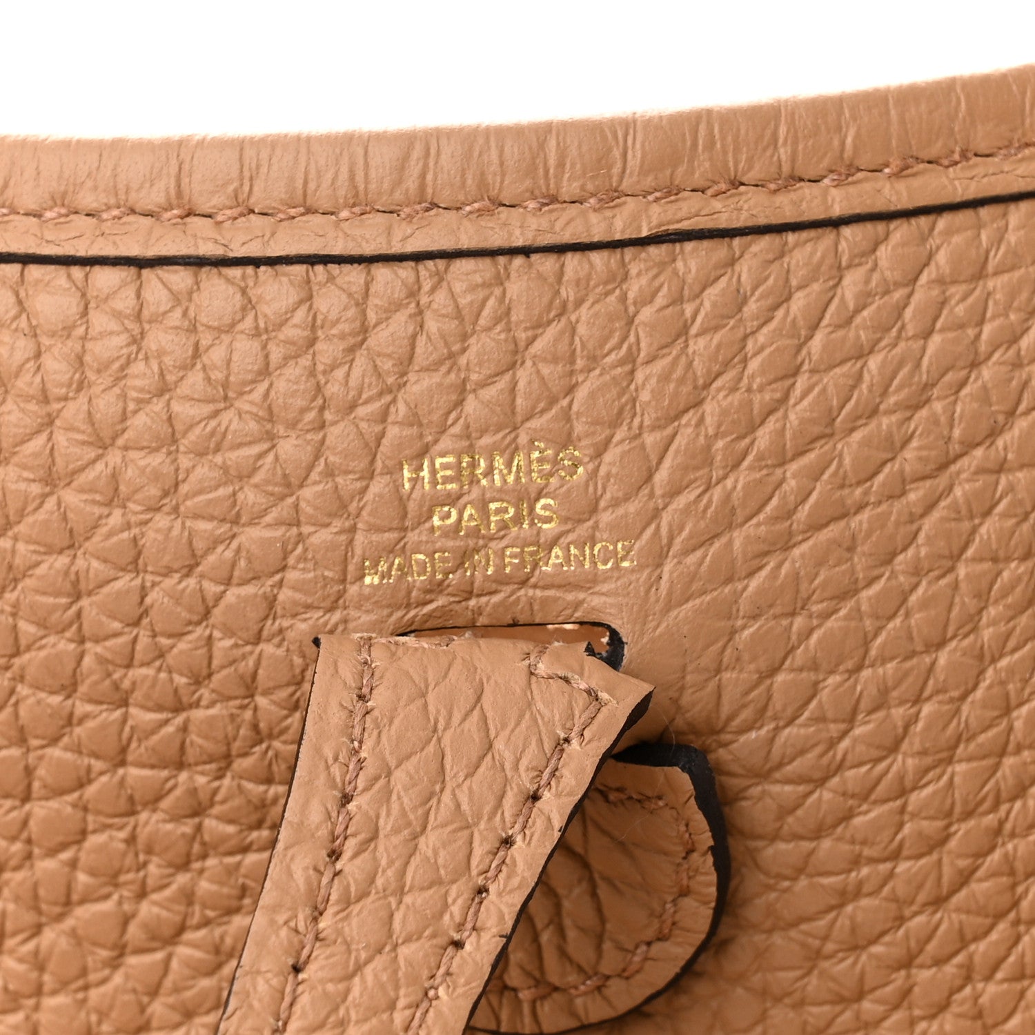 Hermes Taurillon Clemence Amazone Evelyne TPM Chai 6 of 10