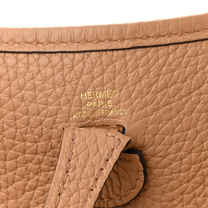 Hermes Taurillon Clemence Amazone Evelyne TPM Chai 6 of 10