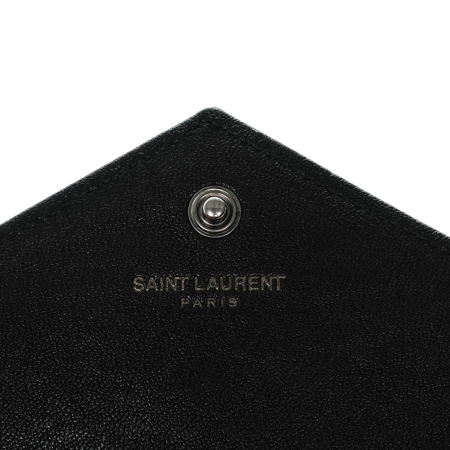 Lambskin Mixed Matelasse Monogram Charms Chain Wallet Black