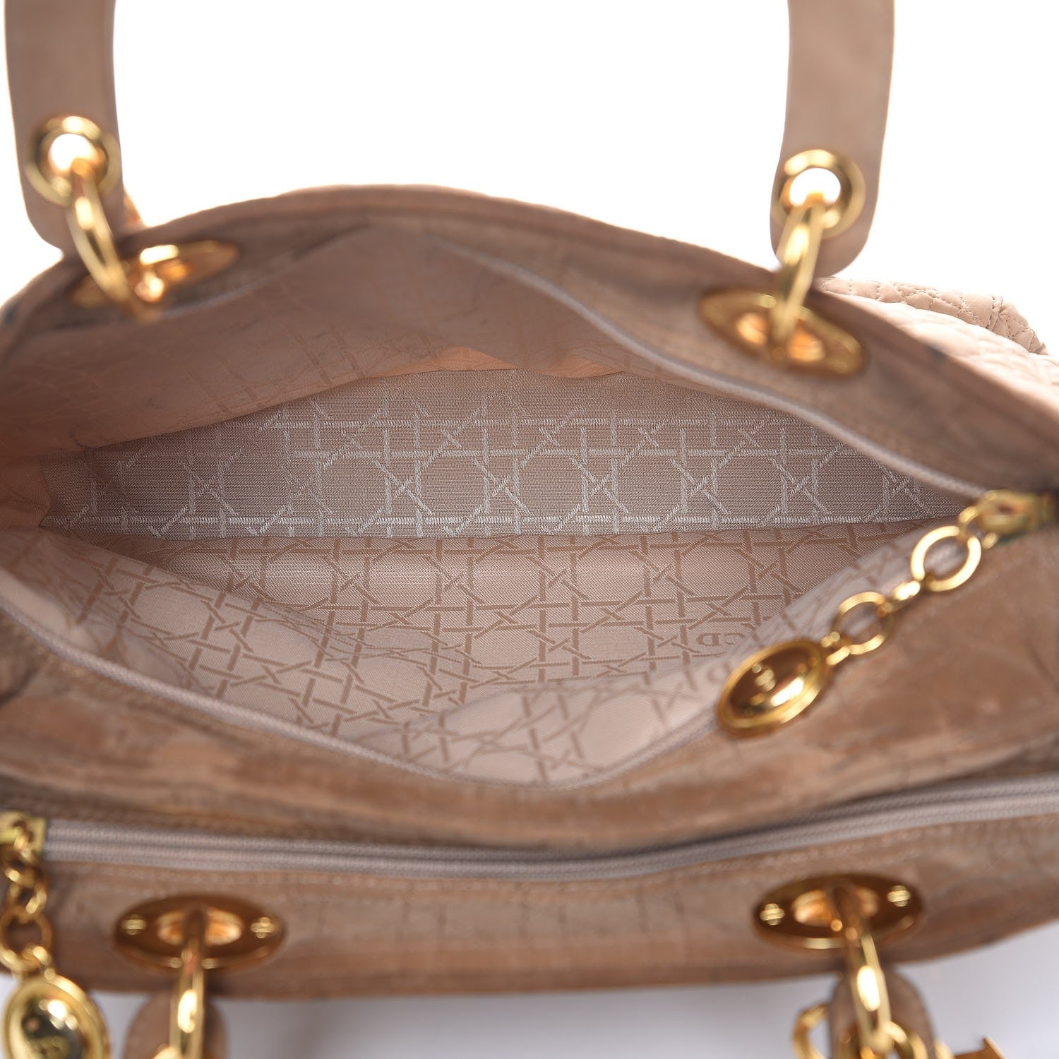 Christian Dior Nylon Cannage Medium Lady Dior Brown 5 of 17