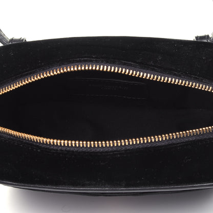 Saint Laurent Velour Matelasse Monogram Lou Belt Bag Black 3 of 4