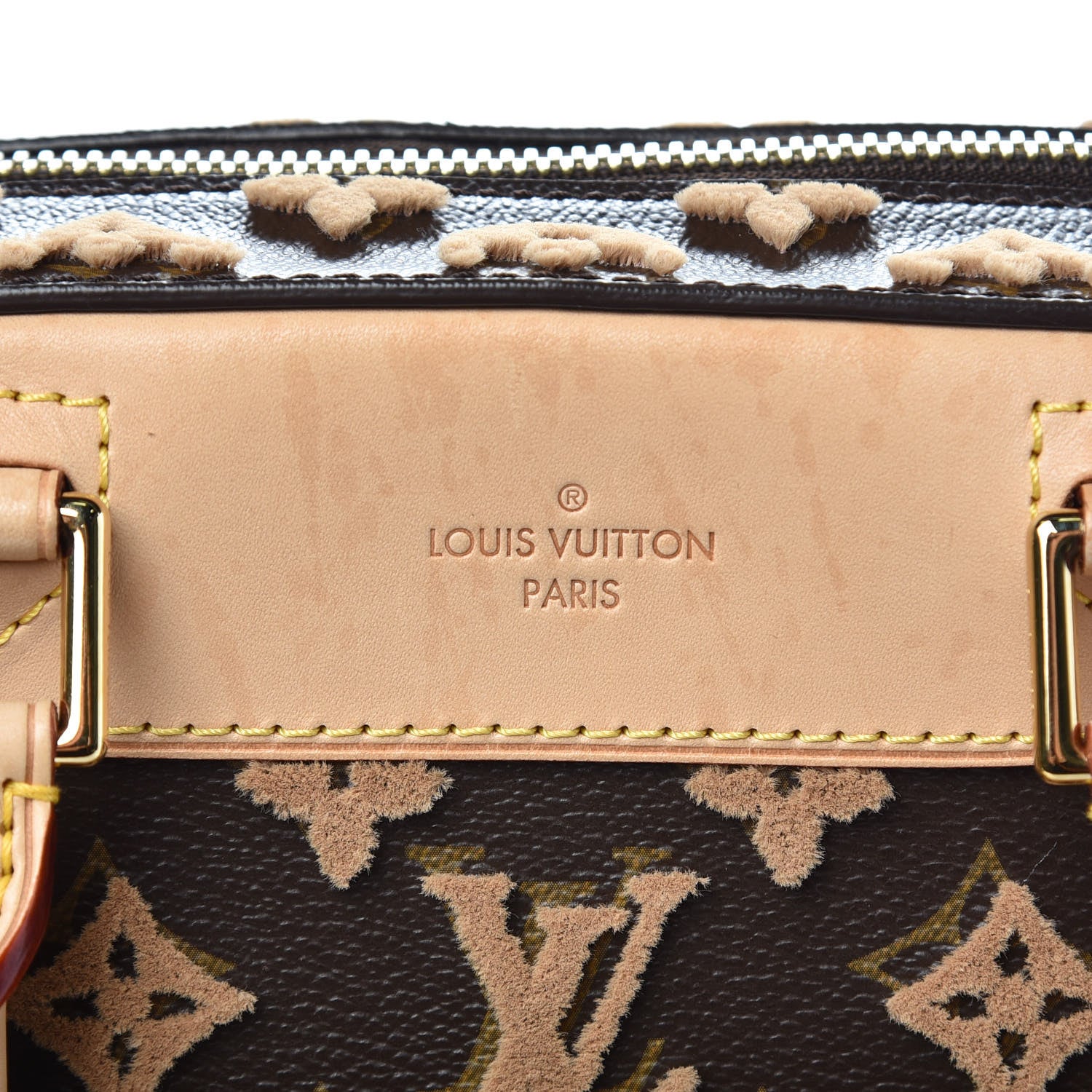 Louis Vuitton Monogram Tuffetage Deauville Cube Caramel 7 of 13
