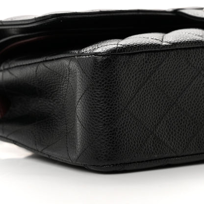 Chanel Caviar Quilted Medium Double Flap Black 9 of 14