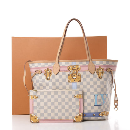 Louis Vuitton Damier Azur Summer Trunks Neo Neverfull MM 13 of 13
