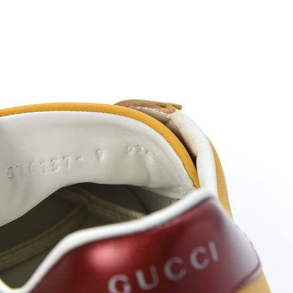 Gucci Distressed Calfskin Mens Ace Blade Sneakers 9 Crop 9 of 10