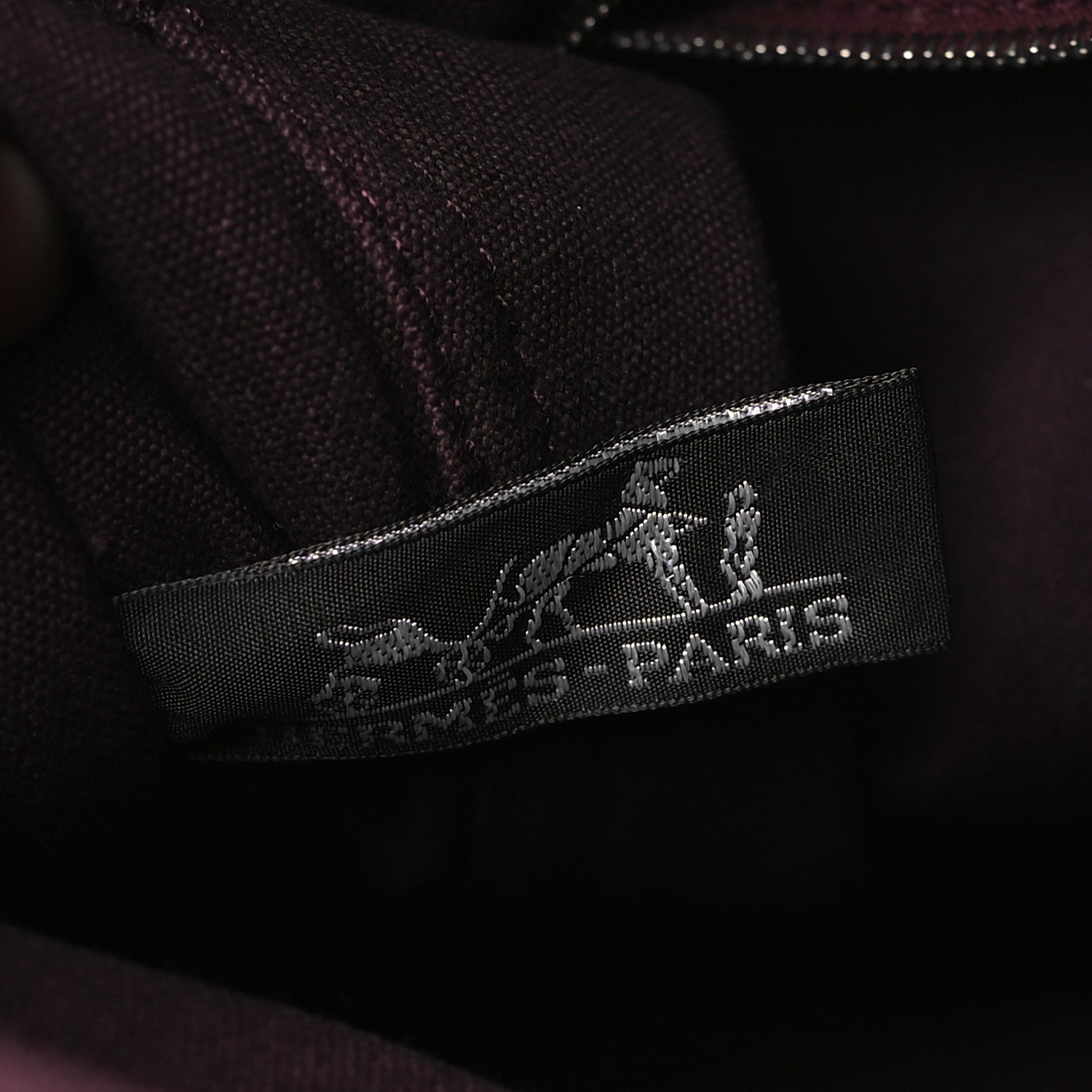 Hermes Canvas Fourre Tout MM Burgundy 6 of 9
