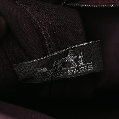 Hermes Canvas Fourre Tout MM Burgundy 6 of 9