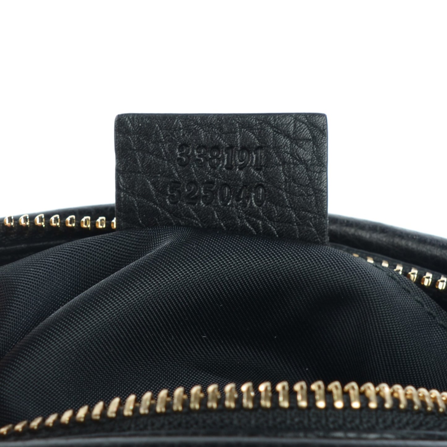 Pebbled Calfskin Soho Cosmetic Case Black