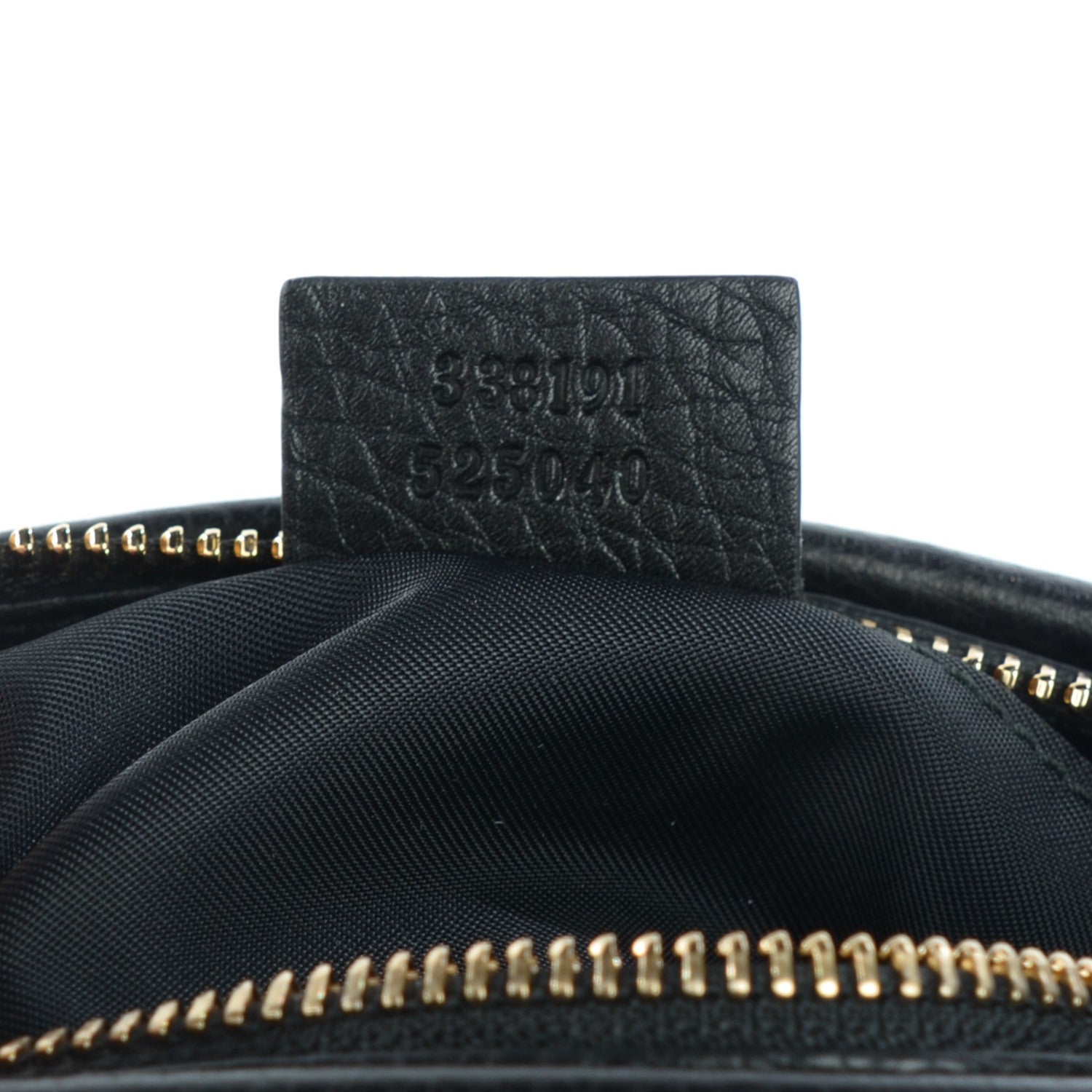 Gucci Pebbled Calfskin Soho Cosmetic Case Black 7 of 7