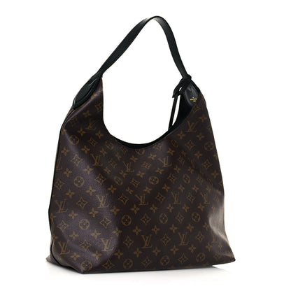 Louis Vuitton Monogram Flower Hobo Black 3 of 14