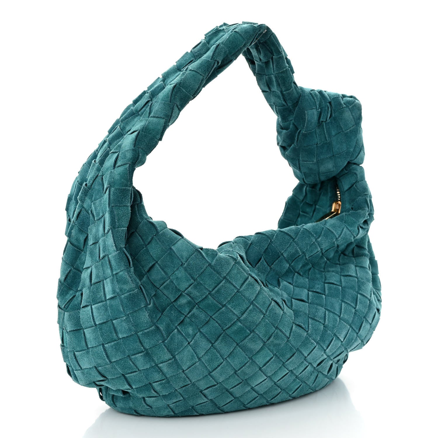 Bottega Veneta Suede Calfskin Intrecciato Teen Jodie Hobo Scuba 3 of 10