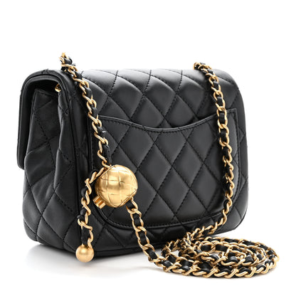 Chanel Lambskin Quilted Mini Pearl Crush Flap Black 3 of 13
