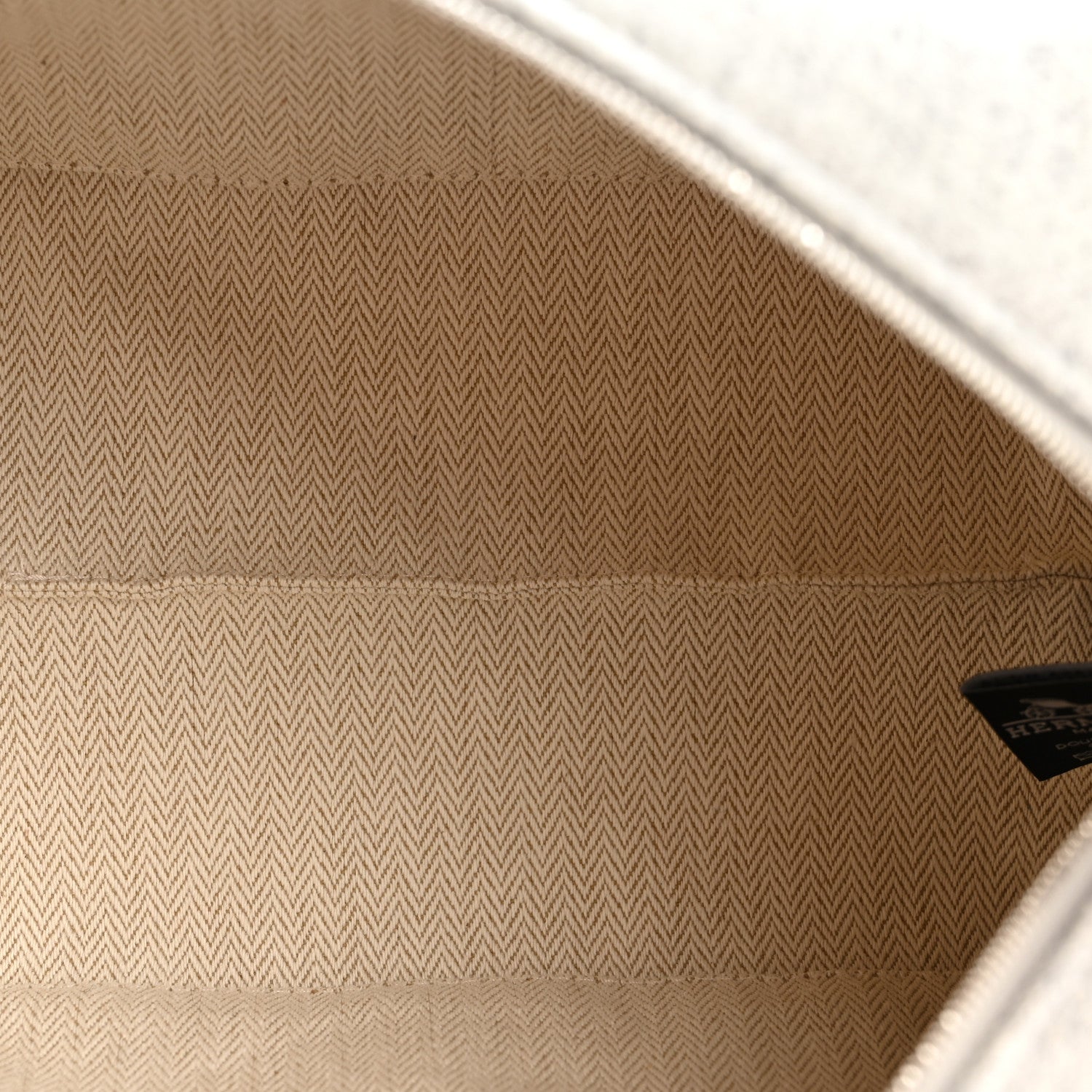 Hermes Canvas Small Bride-A-Brac Pouch Gris Flanelle 5 of 11