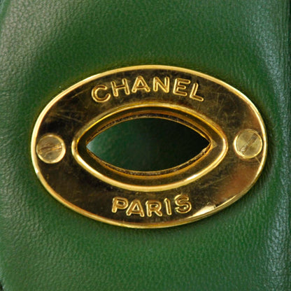 Chanel Lambskin Horizontal Quilt Jumbo Flap Kelly Green 9 of 13