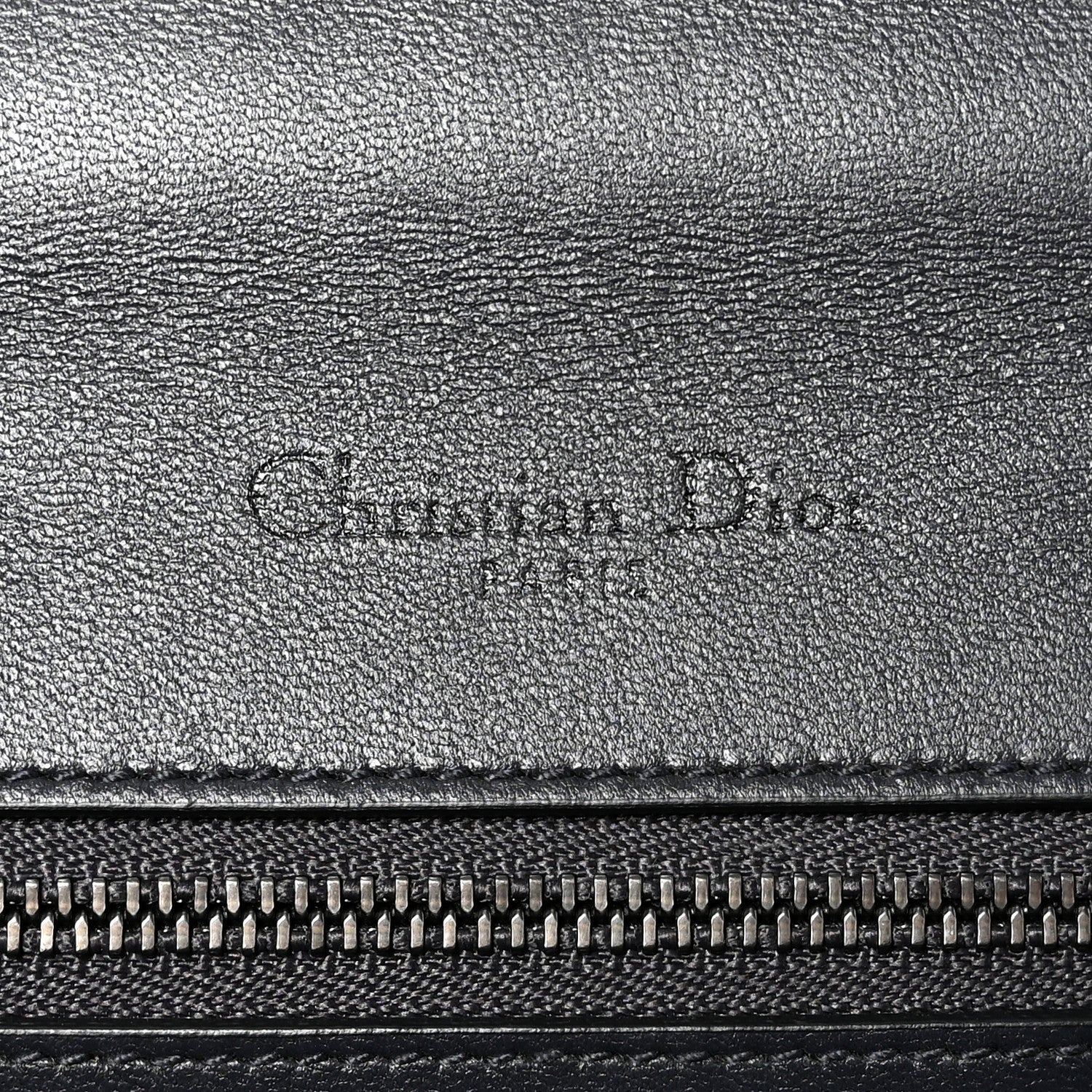 Christian Dior Metallic Patent Micro-Cannage Medium Diorama Flap Bag Onyx Black 6 of 9