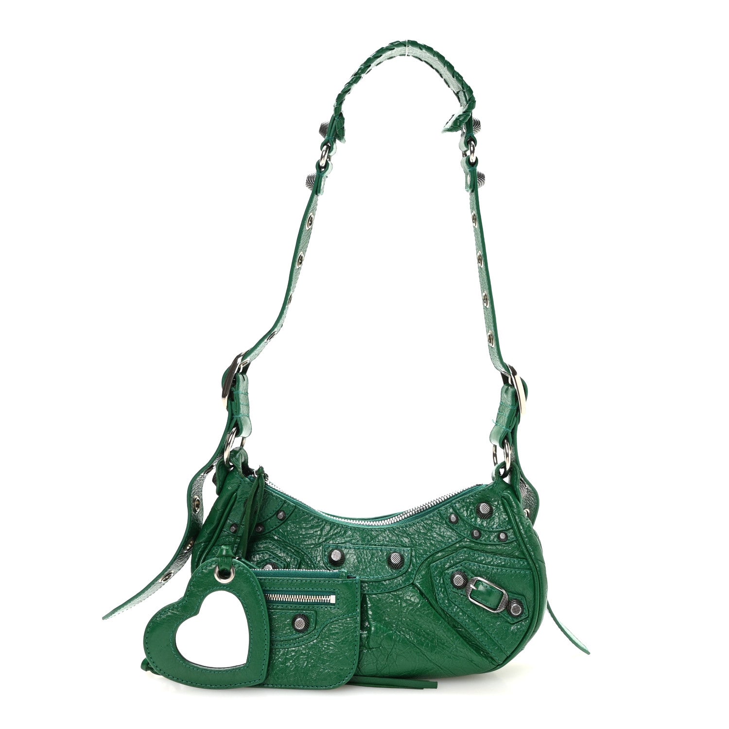 Balenciaga Agneau Arena Le Cagole Shoulder Bag XS Jade 3 of 11