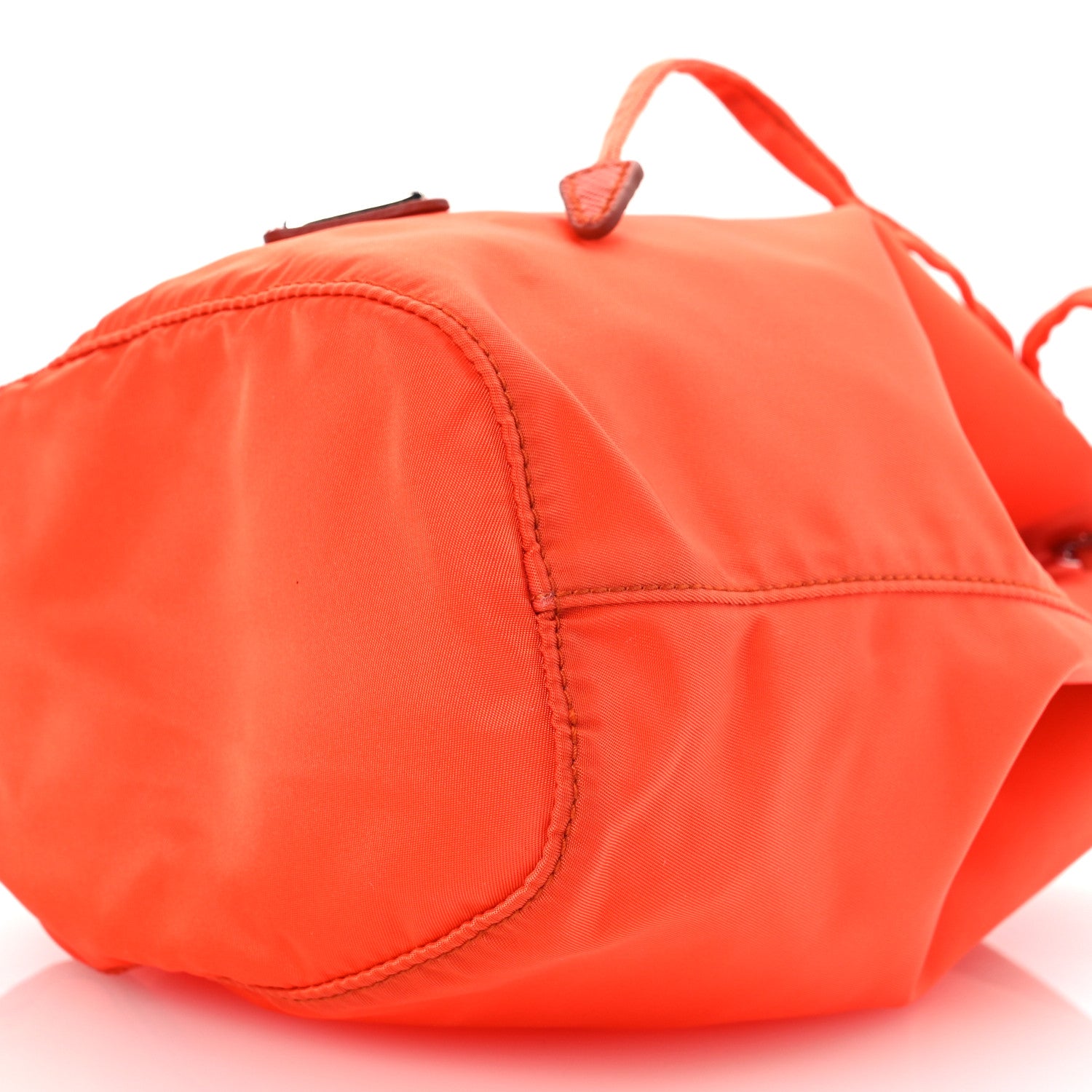 Prada Tessuto Nylon Vela Drawstring Pouch Orange 11 of 12