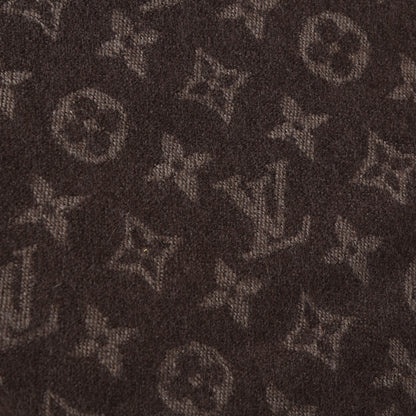 Louis Vuitton Cashmere Wool Monogram Gradient Scarf Brown 5 of 5