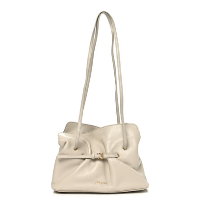 Prada Nappa Small Dada Shoulder Bag Ivory 1 of 10