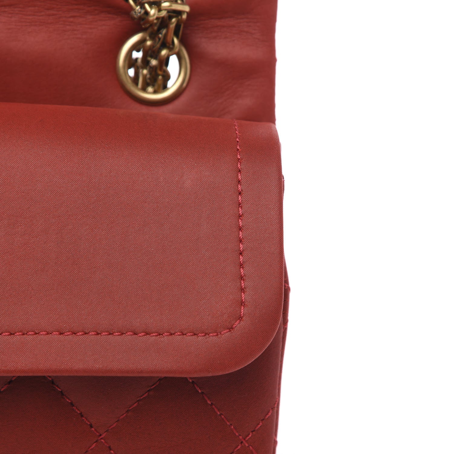 Chanel Iridescent Calfskin Quilted 2.55 Reissue 226 Flap Red 12 of 14