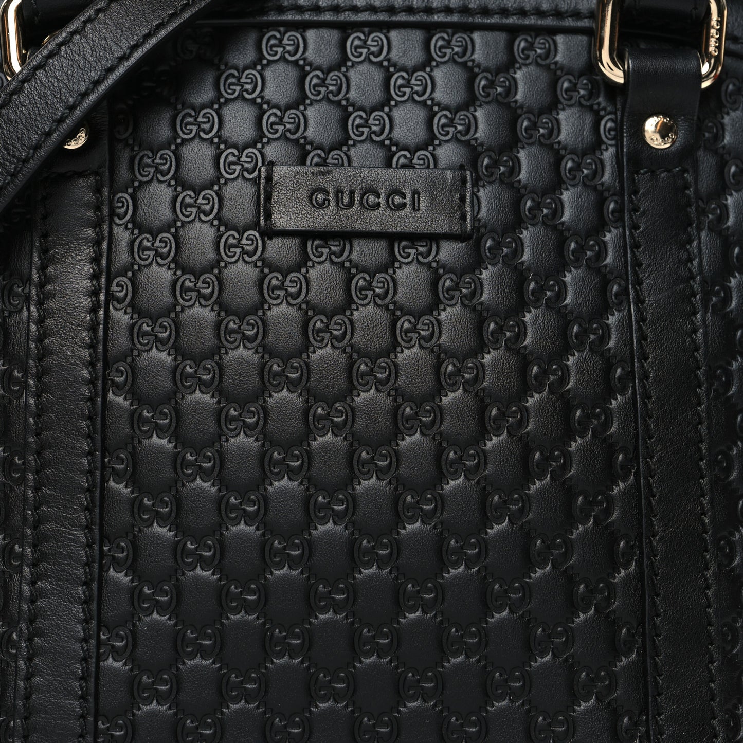 Microguccissima Mini Dome Bag Black