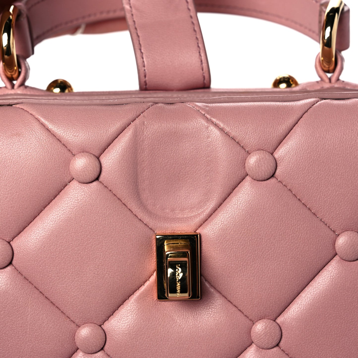 Lambskin Quilted Box Bag Pink