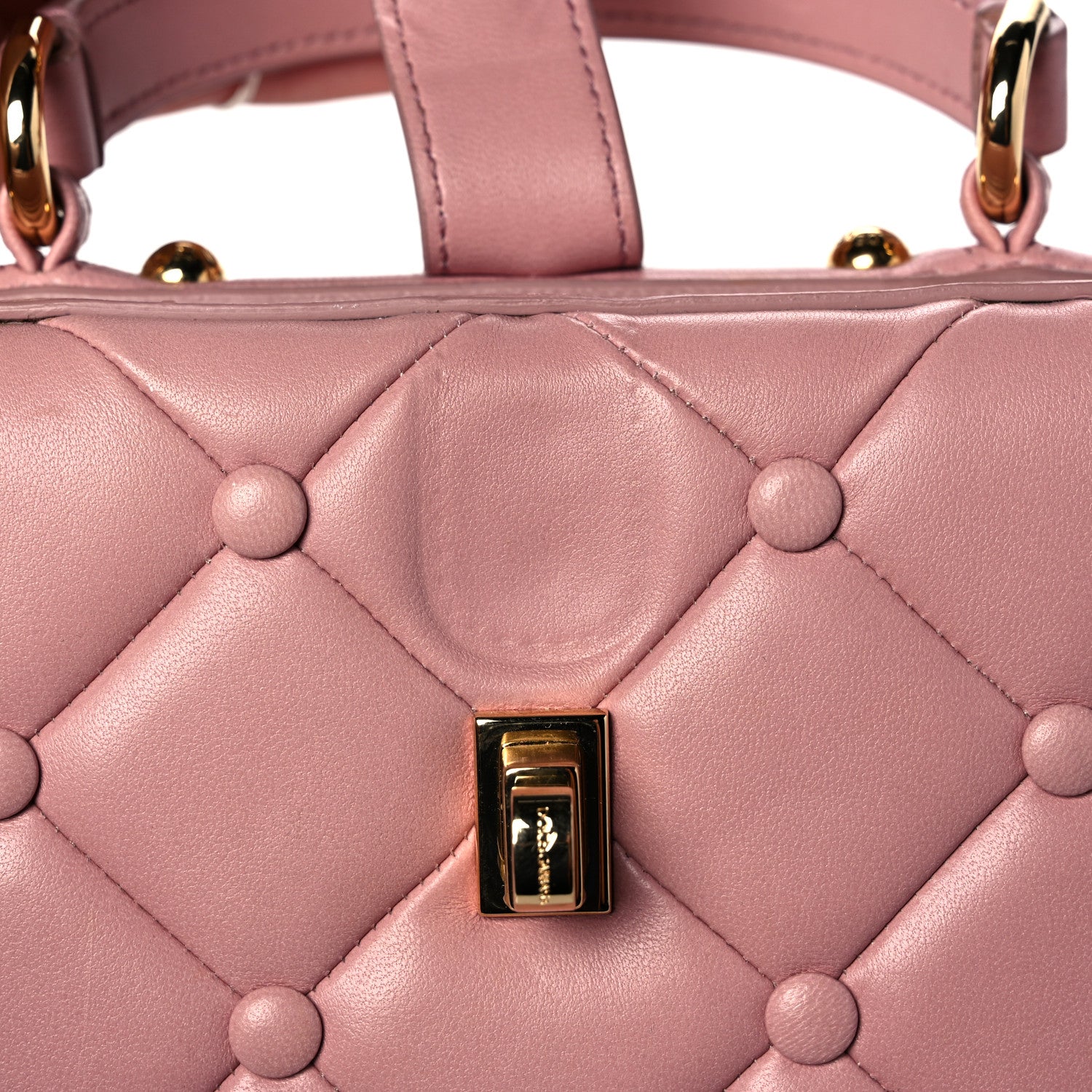 Dolce & Gabbana Lambskin Quilted Box Bag Pink 14 of 18