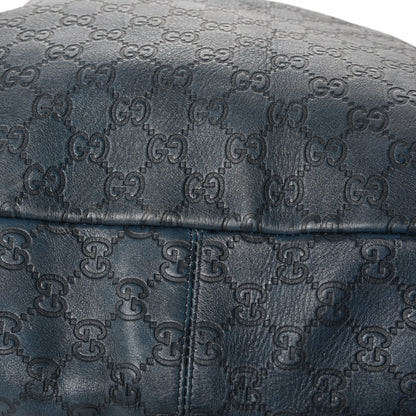 Gucci Guccissima Large Horsebit Chain Hobo Blue 15 of 15