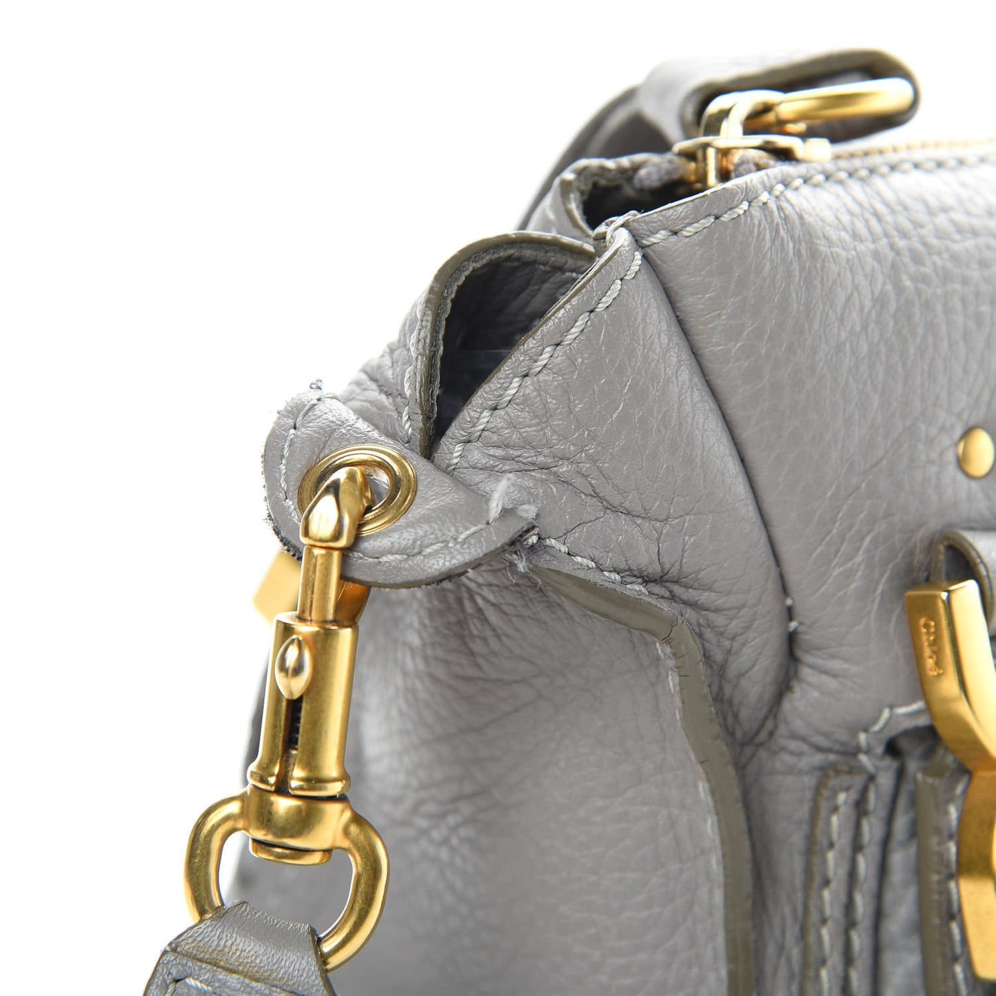 Calfskin Medium Marcie Satchel Cashmere Grey