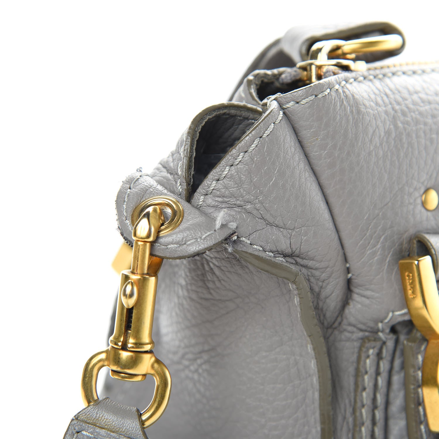 Chloe Calfskin Medium Marcie Satchel Cashmere Grey 18 of 21