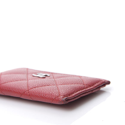 Chanel Caviar Quilted Card Holder Red 11 of 14