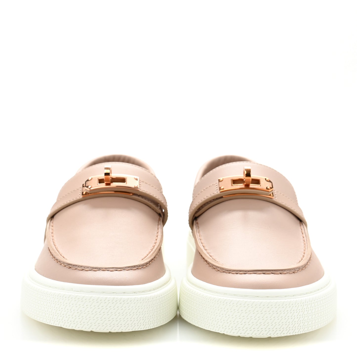 Calfskin Game Slip On Sneakers 37 Beige Nude