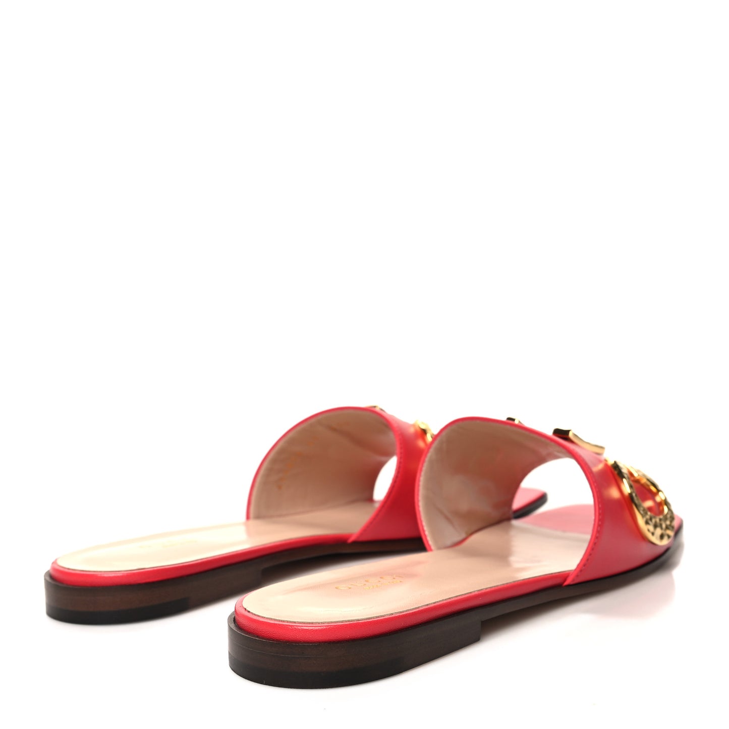 Malaga Kid Cara Flat Slide Sandals 41 Runway Coral