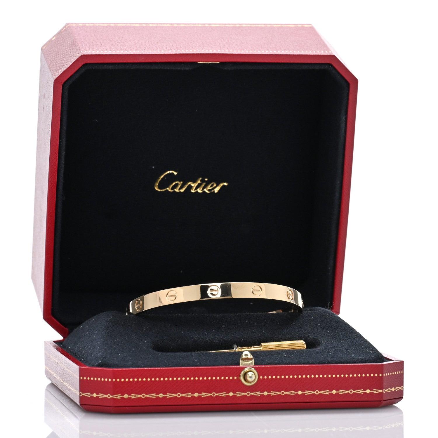 Cartier 18K Yellow Gold LOVE Bracelet 19 7 of 7
