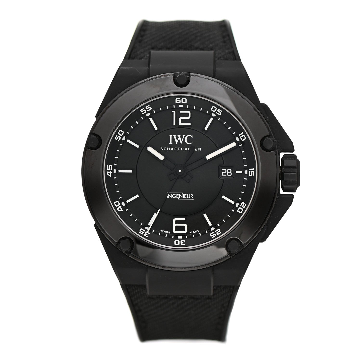 IWC Ceramic Rubber 46mm Ingenieur AMG Black Series Automatic Watch Black IW322503 1 of 4