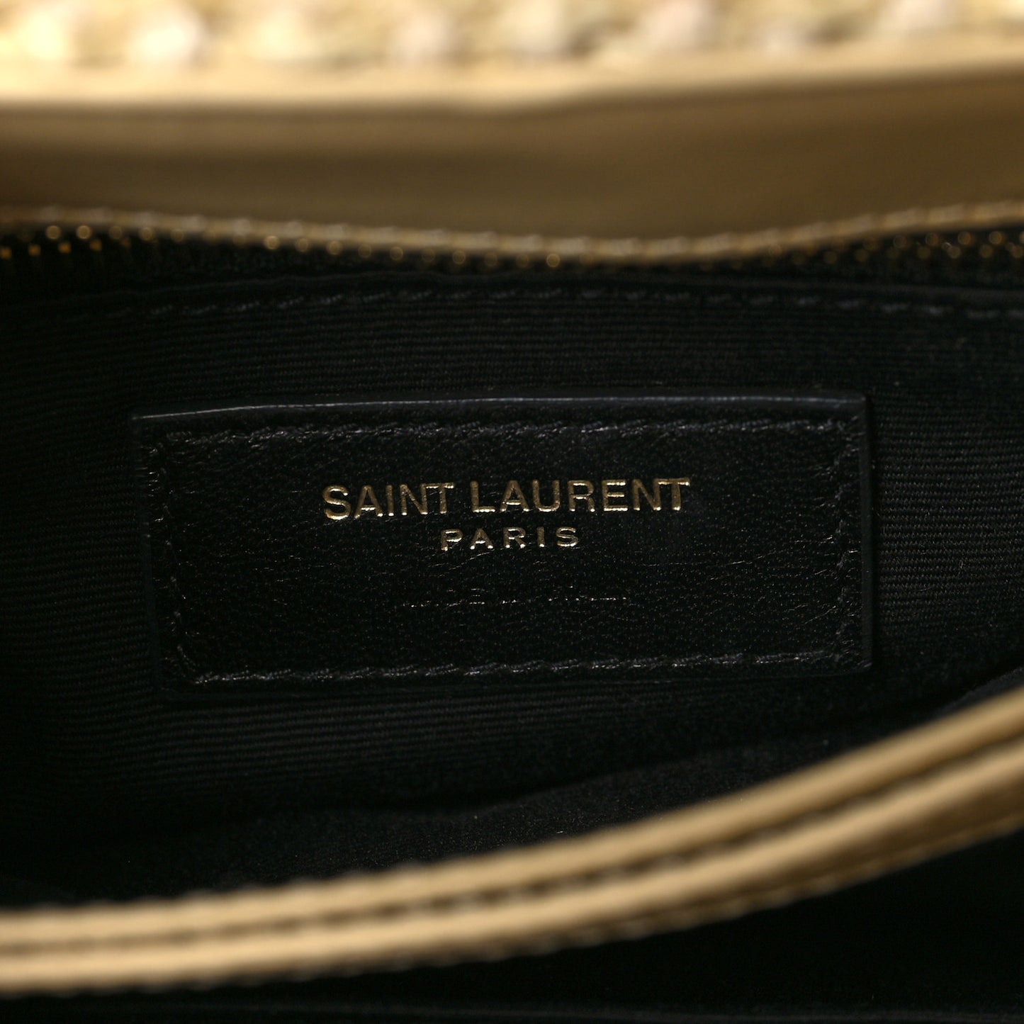 Raffia Monogram Toy Loulou Chain Satchel Naturale