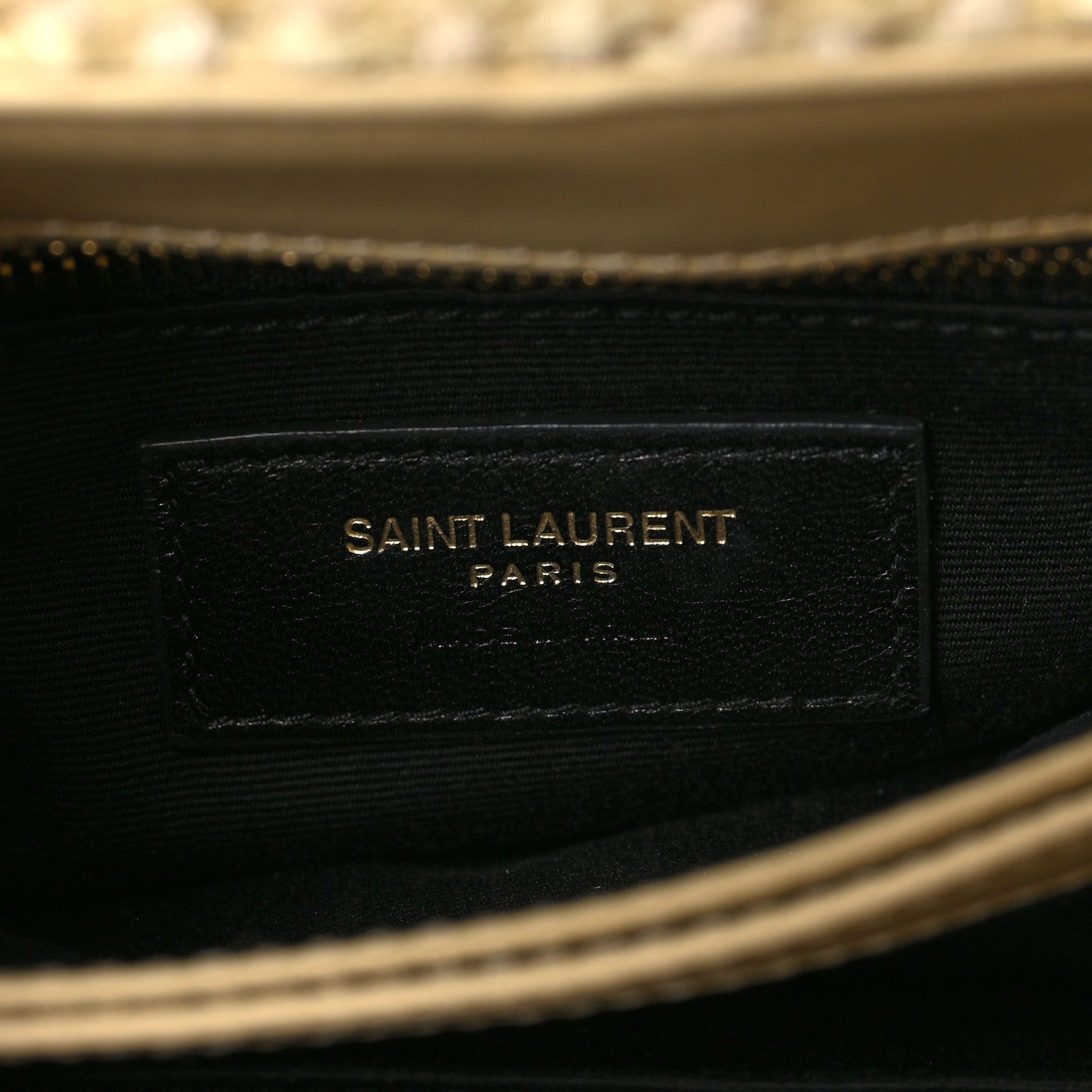 Saint Laurent Raffia Monogram Toy Loulou Chain Satchel Naturale 6 of 8