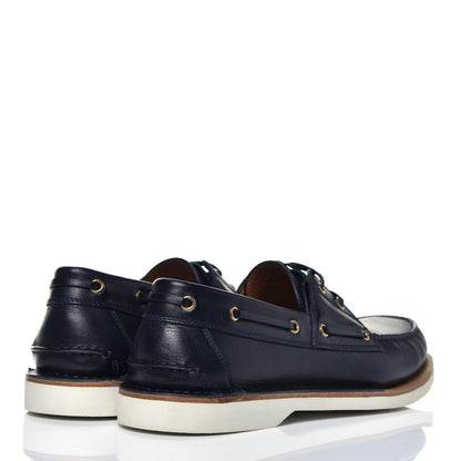 Gucci Calfskin Mens Delta Boat Loafer 10 Blue 4 of 8