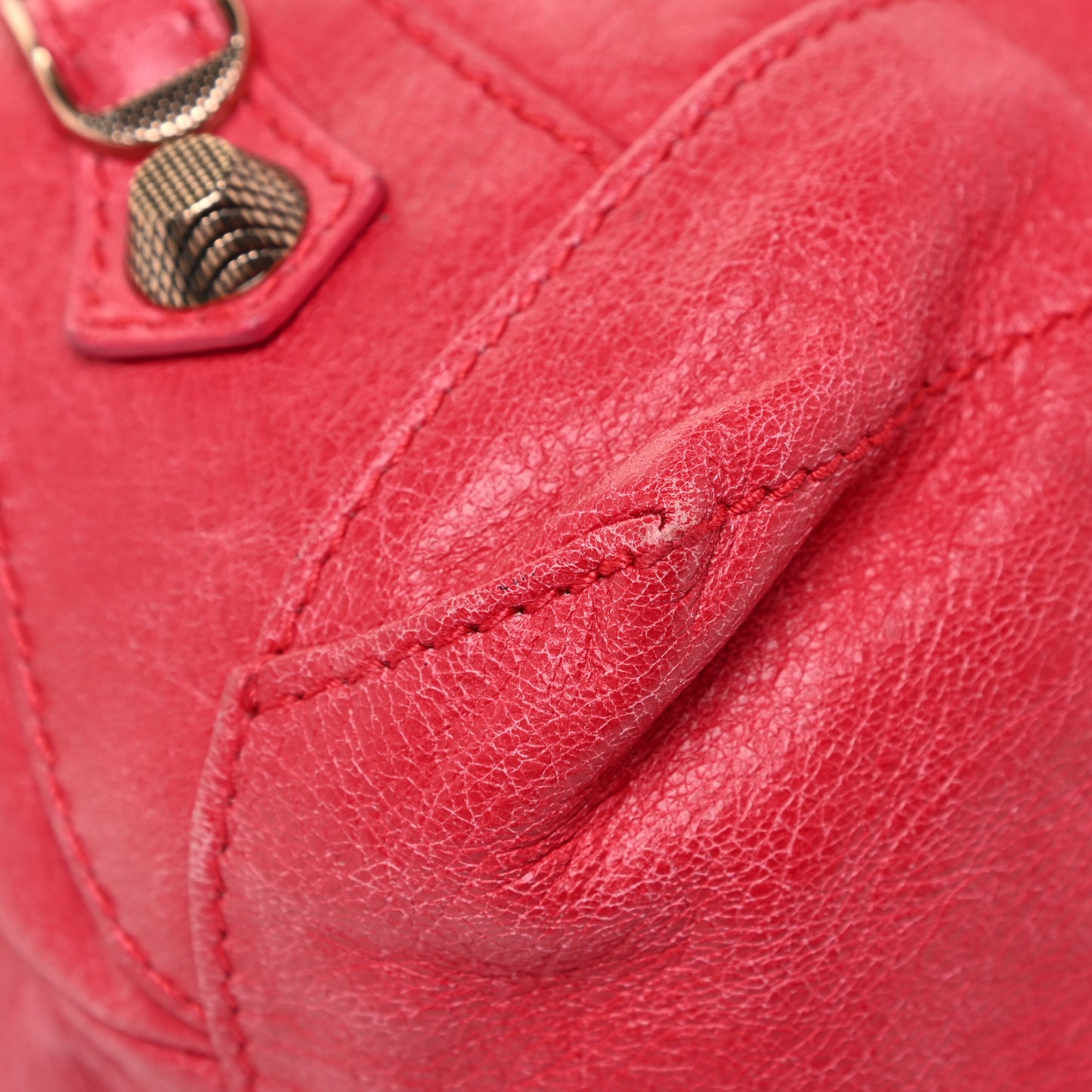 Agneau Giant 12 Rose Gold Hardware Day Hobo Rose Thulian