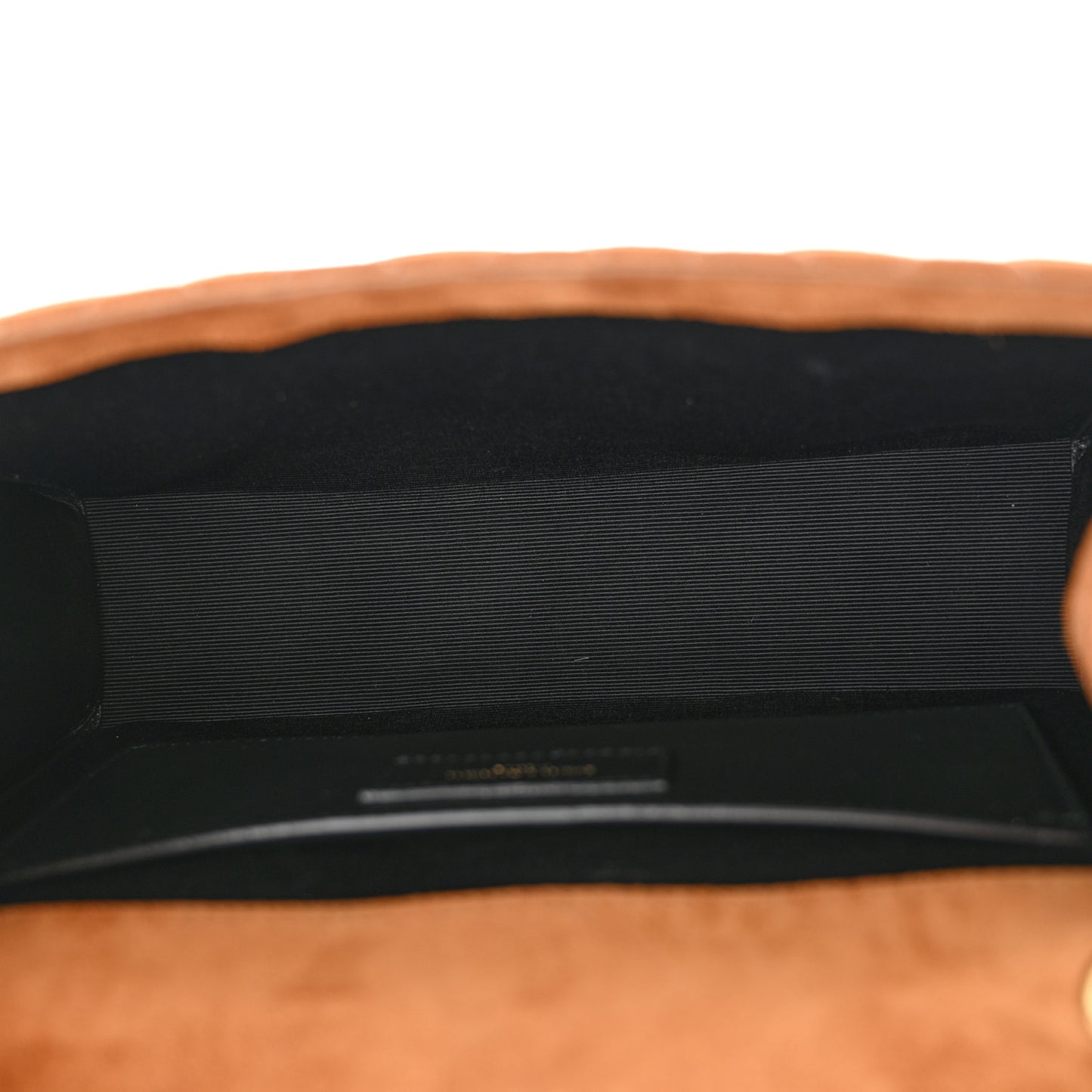 Suede Mixed Matelasse Triquilt Medium Monogram Envelope Satchel Tan