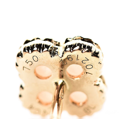 Van Cleef & Arpels 18K Yellow Gold Mother of Pearl Sweet Alhambra Earrings 4 of 5