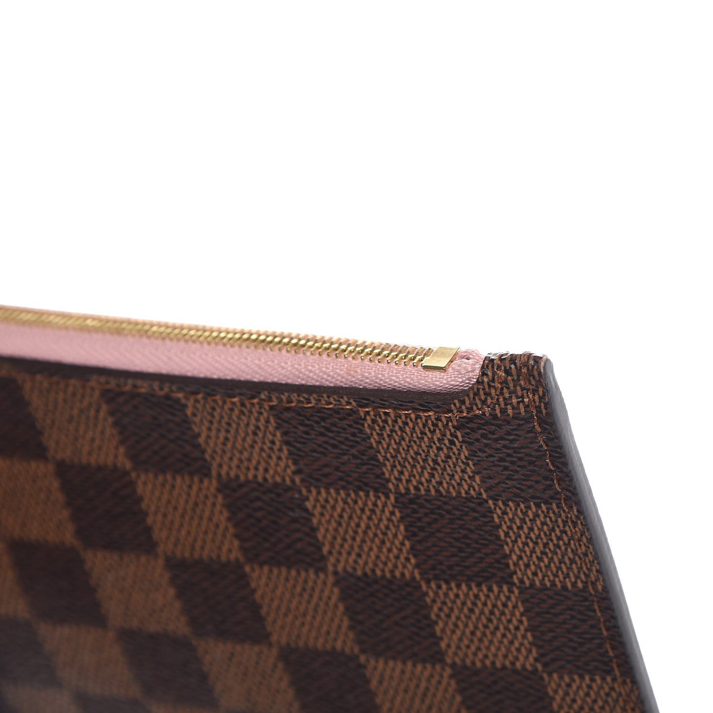 Damier Ebene Neverfull MM GM Pochette Rose Ballerine