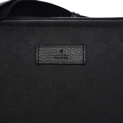 Gucci Nylon Monogram Large Messenger Black 8 of 11