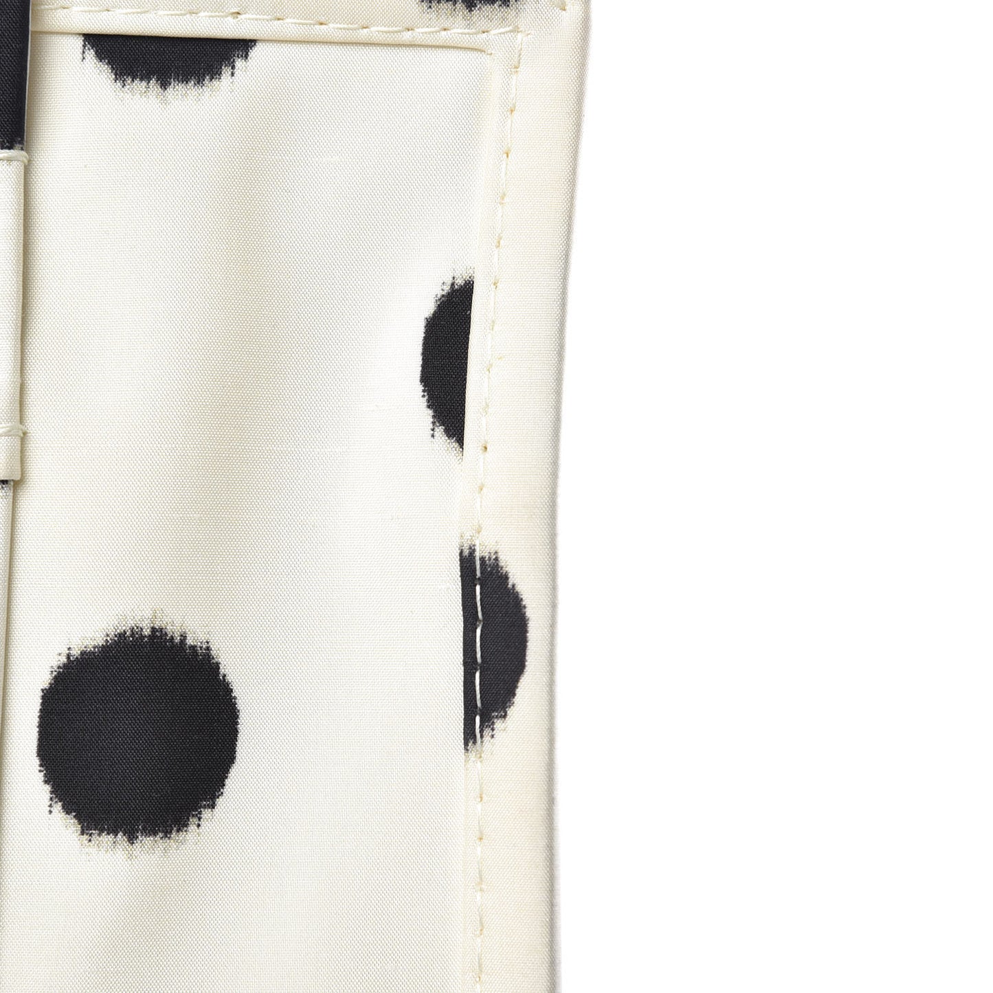 Silk Polka Dot S Bazar Shopper Tote White Black