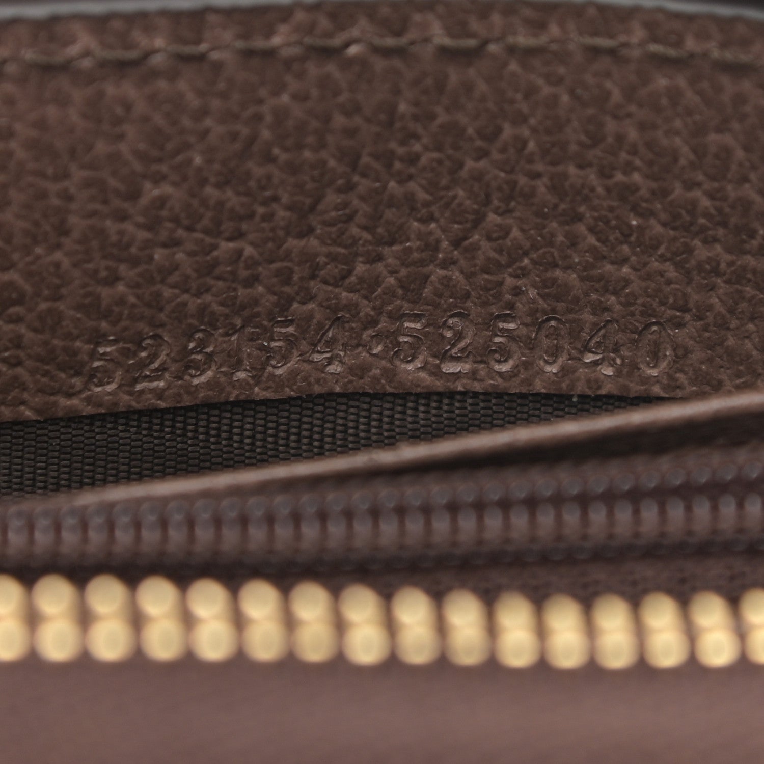 Gucci GG Supreme Monogram Web Ophidia Zip Around Wallet Brown 7 of 8