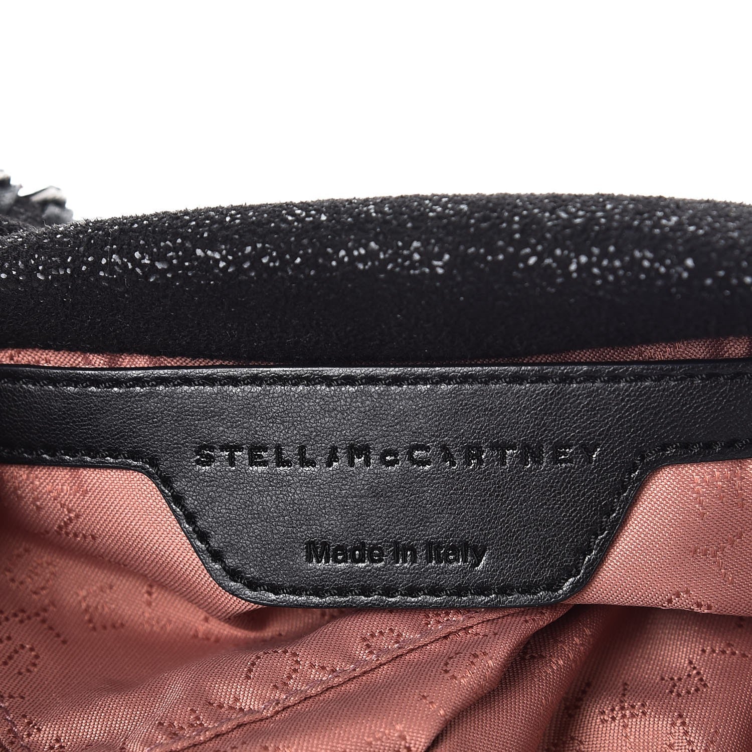 Stella McCartney Shaggy Deer Mini Falabella Fold Over Tote Black 6 of 7